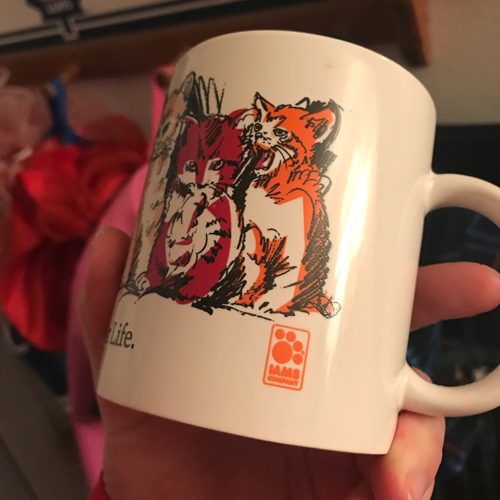 Vintage I A M S cat food mug - Picture 4 of 4